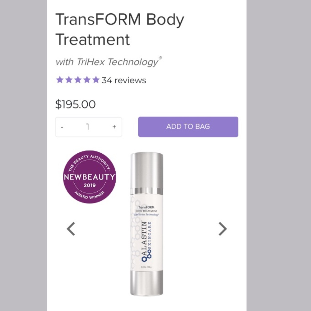 ALASTIN SKINCARE TransForm Body Treatment 6oz